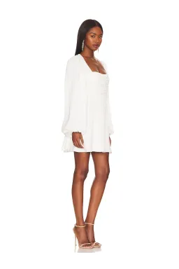 For Love and Lemons Beatrice Mini Dress White Size S / AU 8 for rent on The Volte - image 2