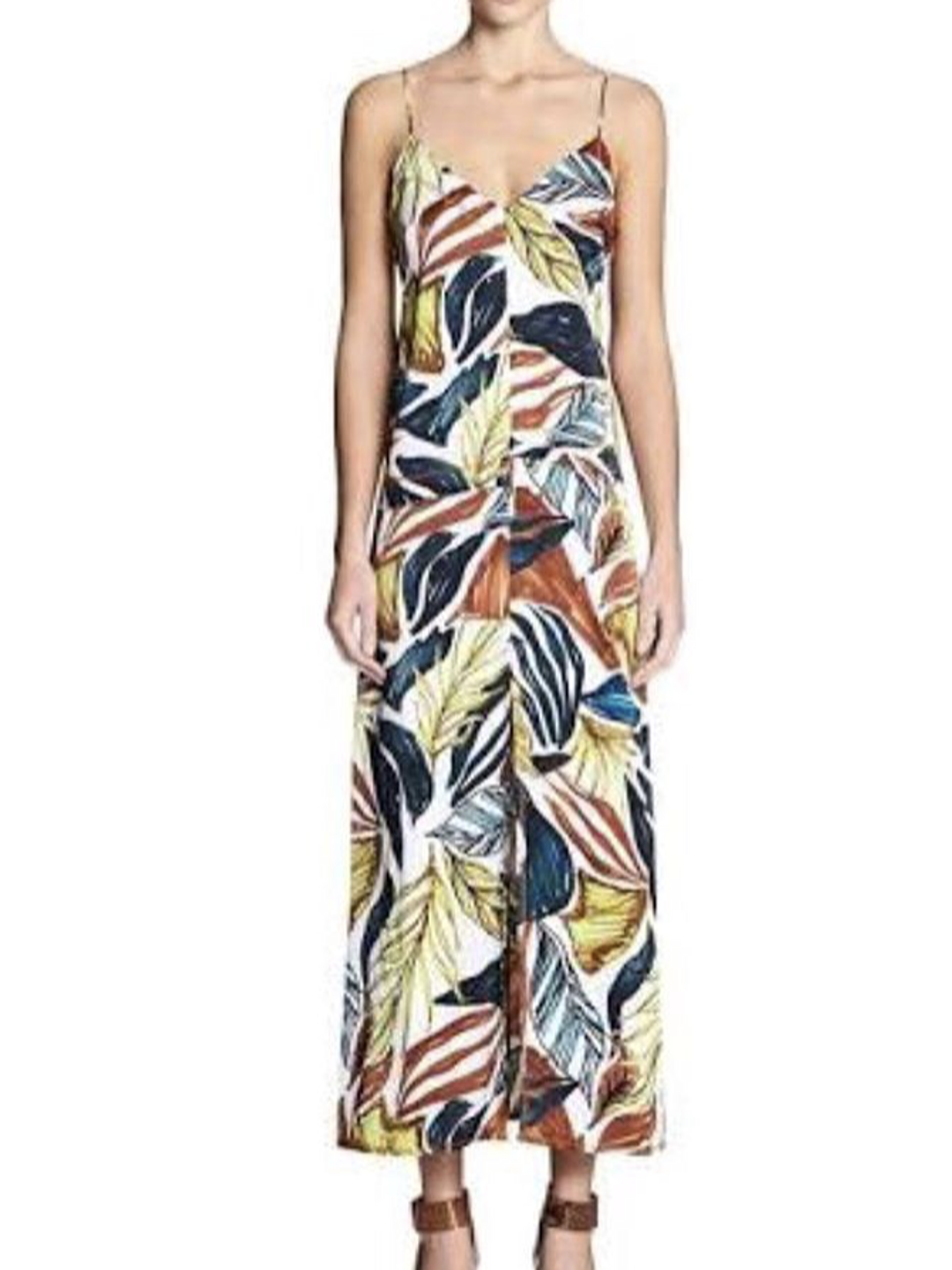 Manning Cartell Tropical Paradise Silk Slip Dress Print Size 8 for rent on The Volte - main image