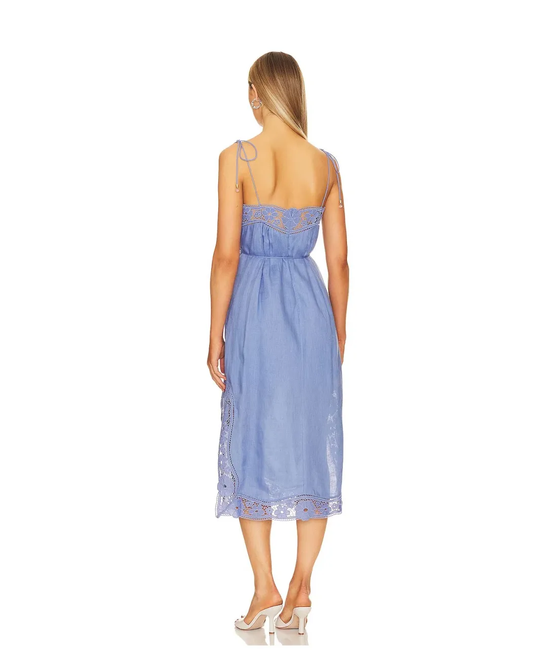 Zimmermann August Broderie Slip Dress Blue Size 1 /AU 10 for rent on The Volte - main image