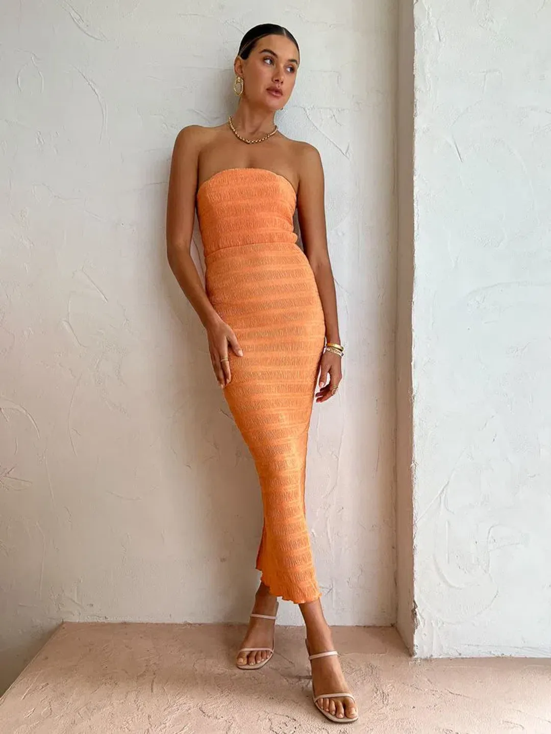 Lidee Aurore Gown in Sunset Size 14 for rent on The Volte - main image