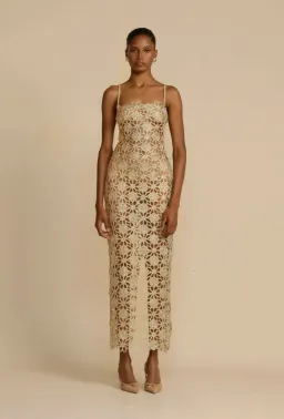 Arcina Ori Kendra Dress Gold Size 10 for rent on The Volte - image 2