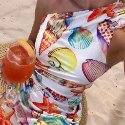 Sonya Moda Nour De La Mer Mini Dress Multi Print Size 10 for rent on The Volte - image 6