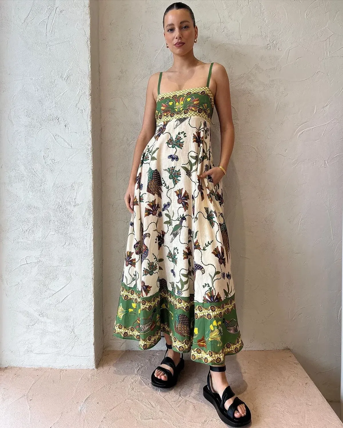 Alemais Birdie Sundress In Multi Size 12 for rent on The Volte - main image