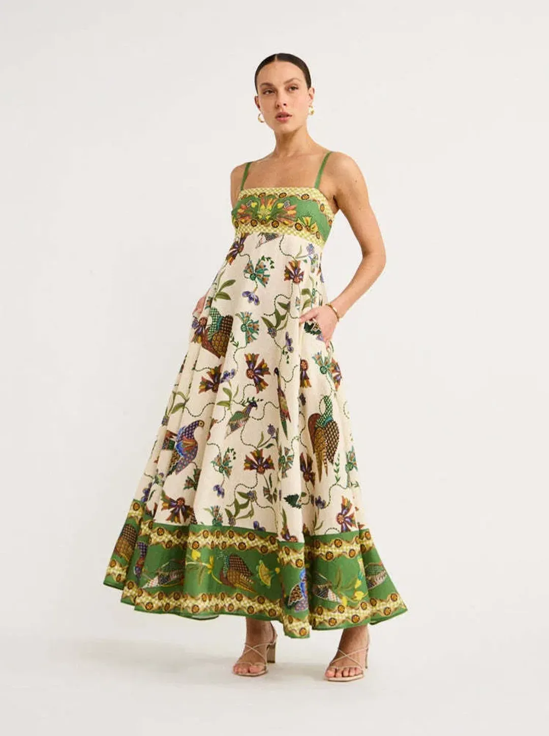 Alemais Birdie Sundress In Multi Size 12 for rent on The Volte - main image