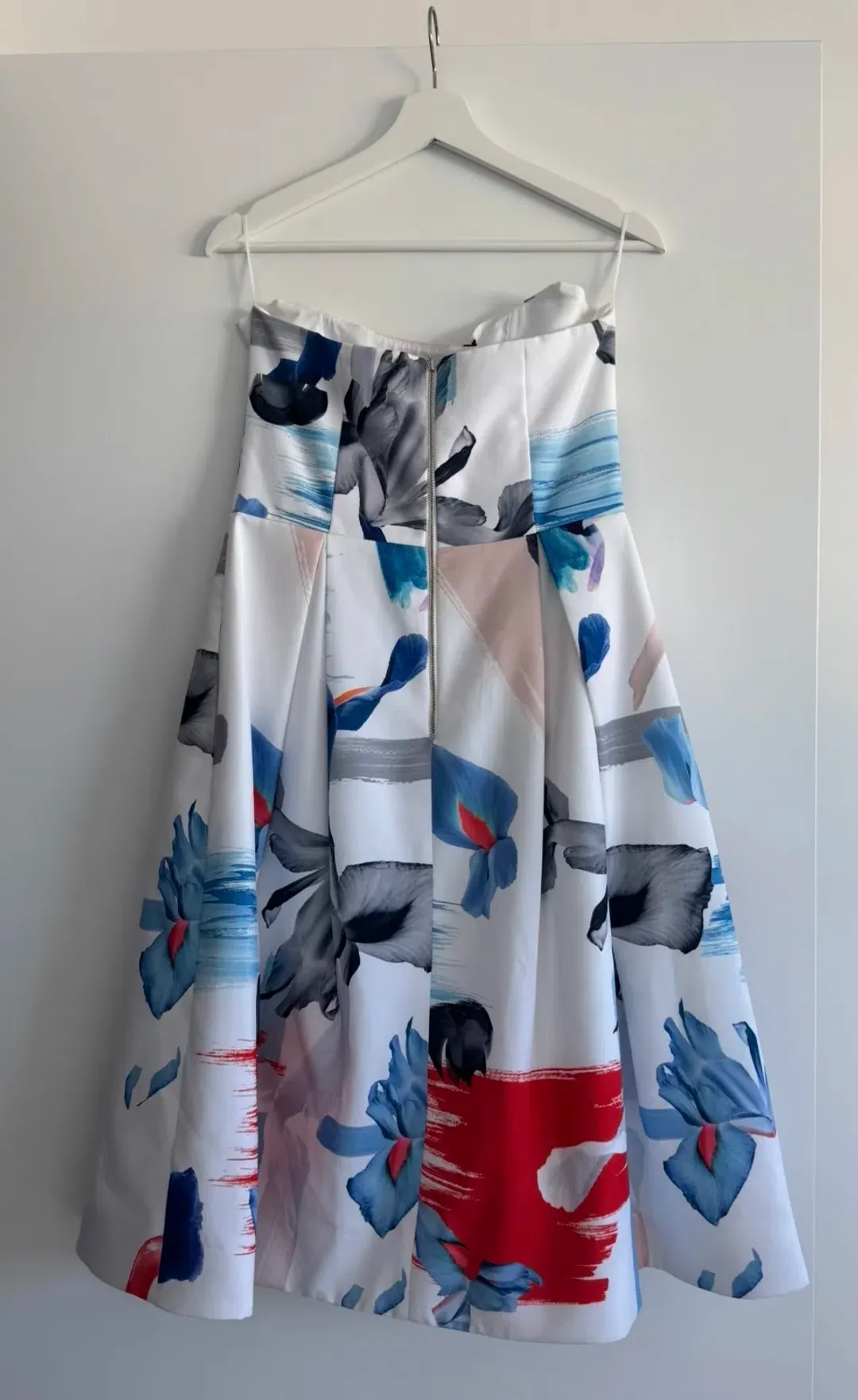 Nicholas Iris Floral Strapless Midi Dress Print Size 10 for rent on The Volte - main image