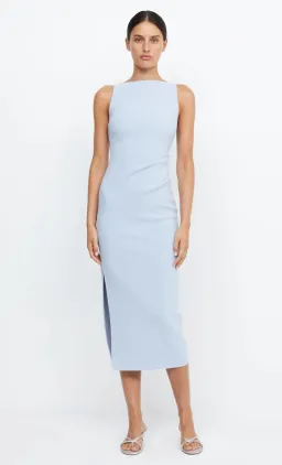 Bec & Bridge Be Mine Tuck Midi Dress Dusty Blue Size 8 for rent on The Volte - image 5