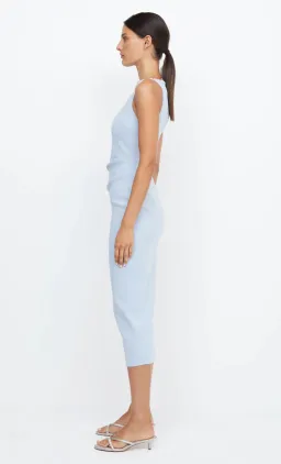 Bec & Bridge Be Mine Tuck Midi Dress Dusty Blue Size 8 for rent on The Volte - image 3