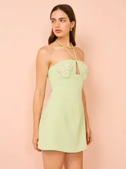 Rachel Gilbert Lucie Mini Dress In Seafoam Size 2 / AU 10  for rent on The Volte - image 7