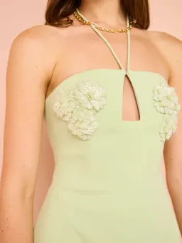 Rachel Gilbert Lucie Mini Dress In Seafoam Size 2 / AU 10  for rent on The Volte - image 4