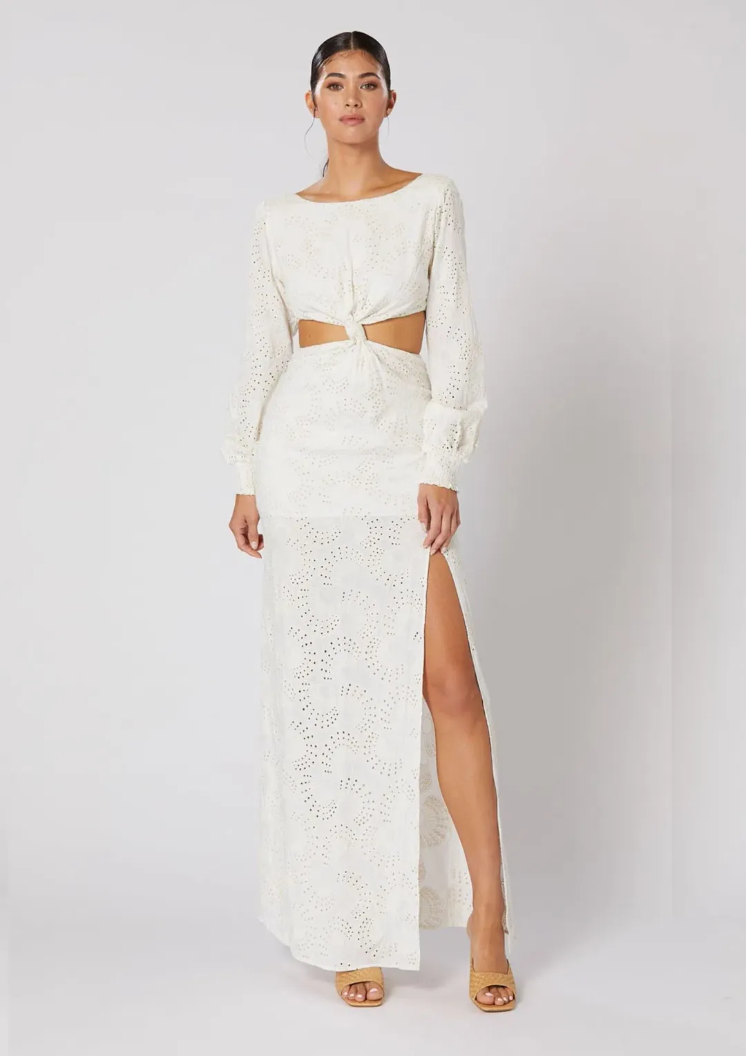 Winona Gazelle Knot Dress Neutral Size XXS / AU 4 for rent on The Volte - main image