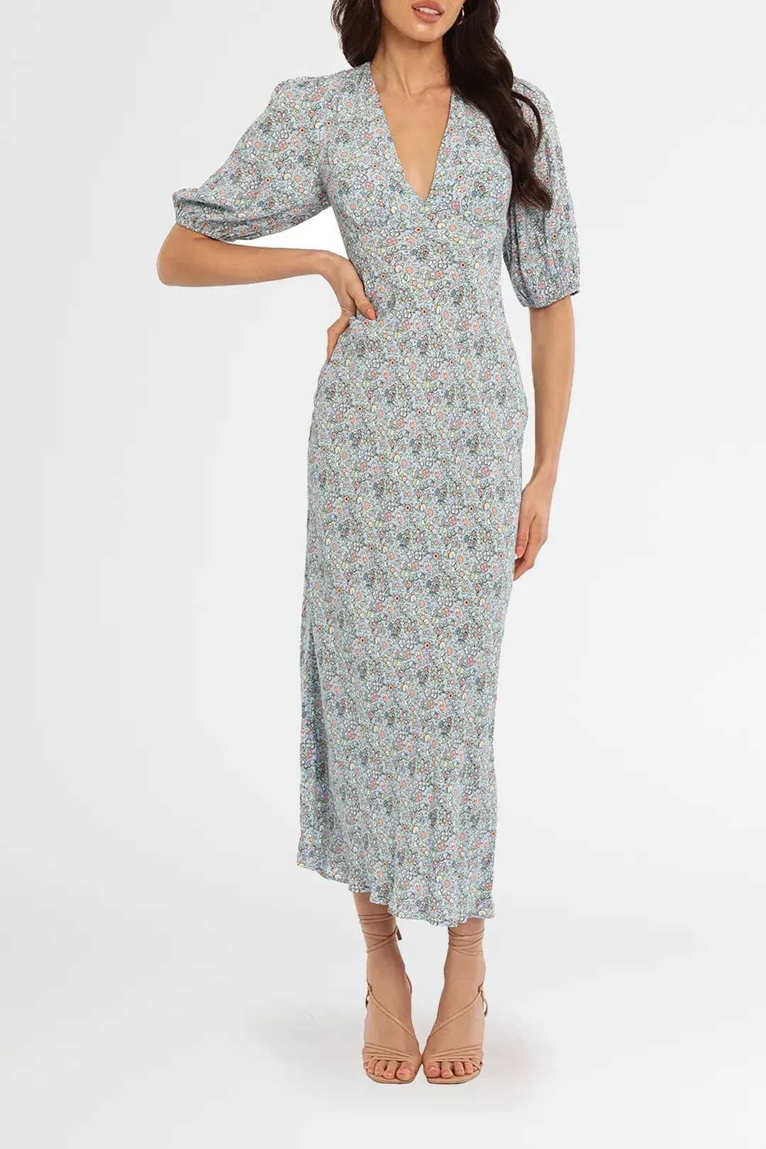 Rixo London Steph Midi Dress Floral Size 14 for rent on The Volte - main image