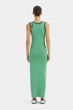Sir the Label Salvador Cut Out Midi Dress Emerald Size 8  for rent on The Volte - image 3