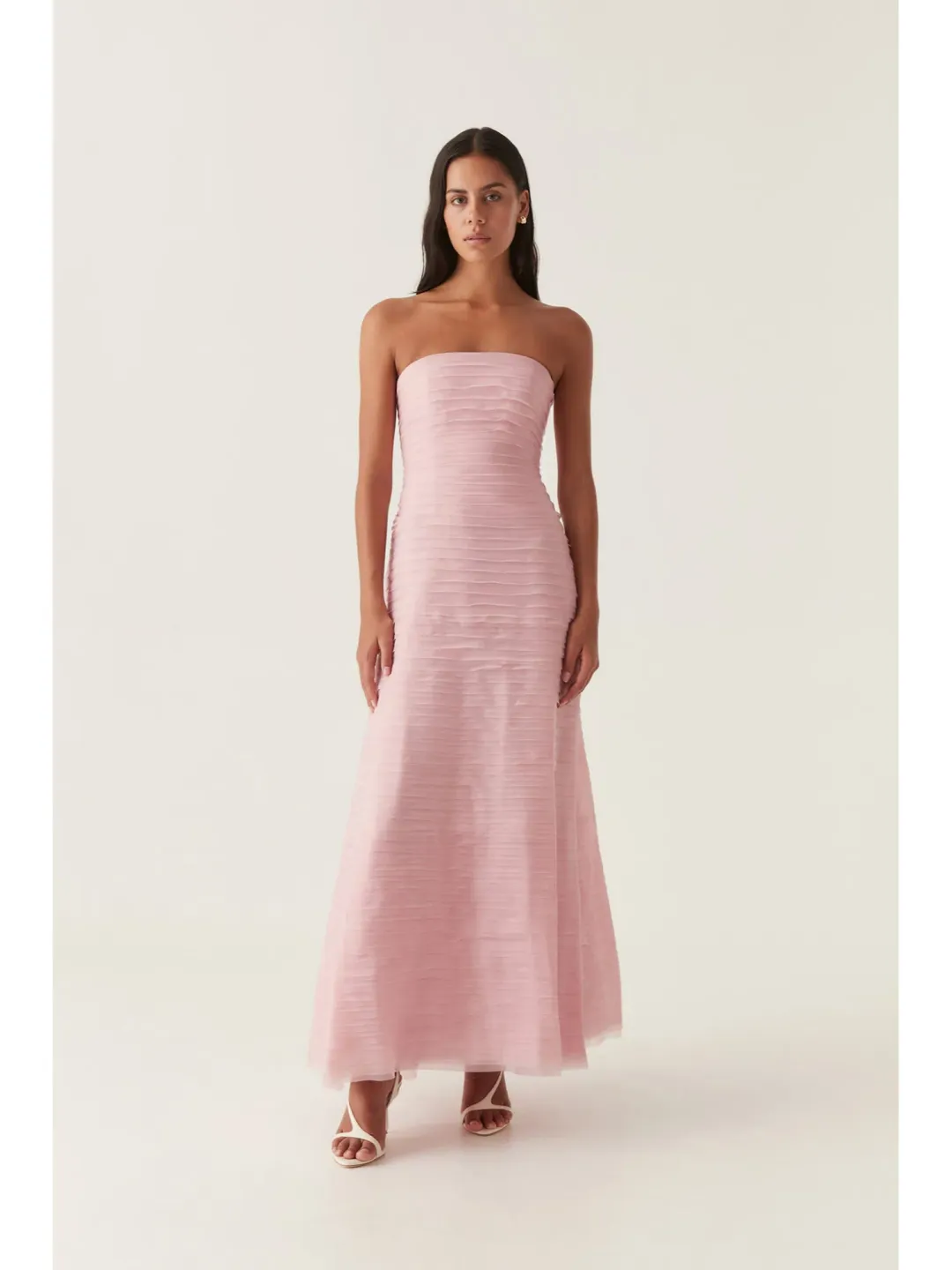 Aje Soundscape Maxi in Chalk Pink Size AU 12 for rent on The Volte - main image