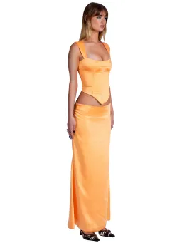 I am Delilah Valerie Corset & Maxi Skirt Sherbet Size S / AU 8 for rent on The Volte - image 2