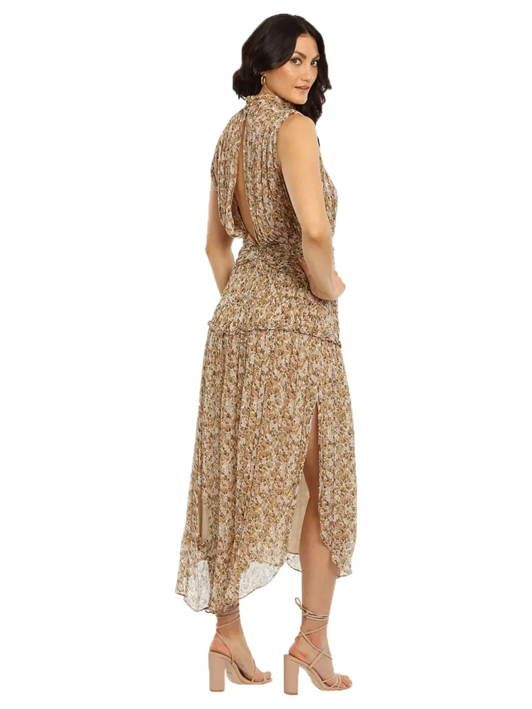 Shona Joy Ambar Midi Dress Ambar Floral Print Size AU 10 for rent on The Volte - main image