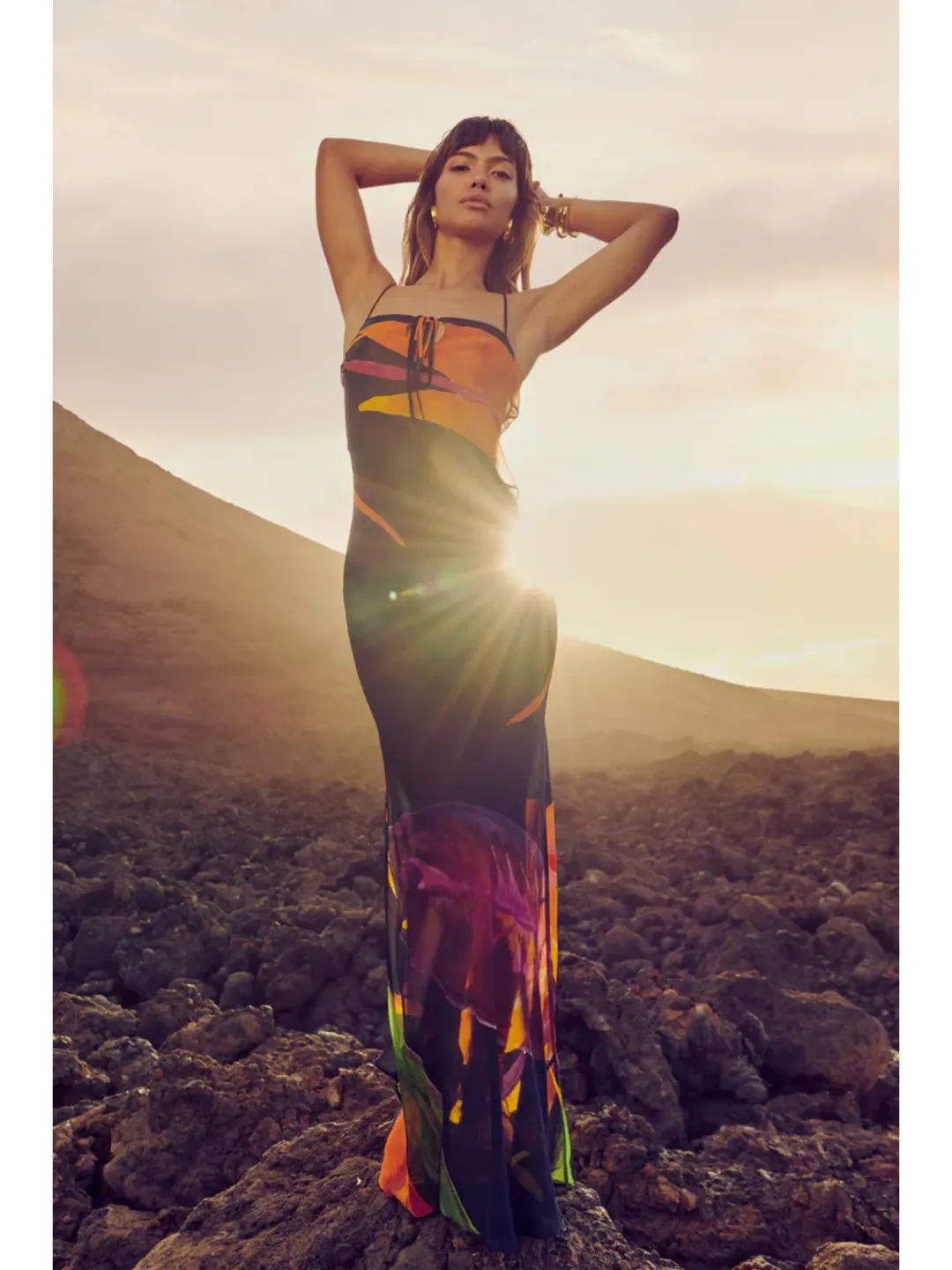 Rat & Boa Calypso Dress Bird of Paradise Print Size Small / AU 8 for rent on The Volte - main image