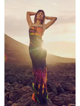 Rat & Boa Calypso Dress Bird of Paradise Print Size Small / AU 8 for rent on The Volte - image 1