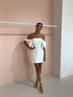 Acler Selkin Dress Ivory White Size 6 for rent on The Volte - image 6