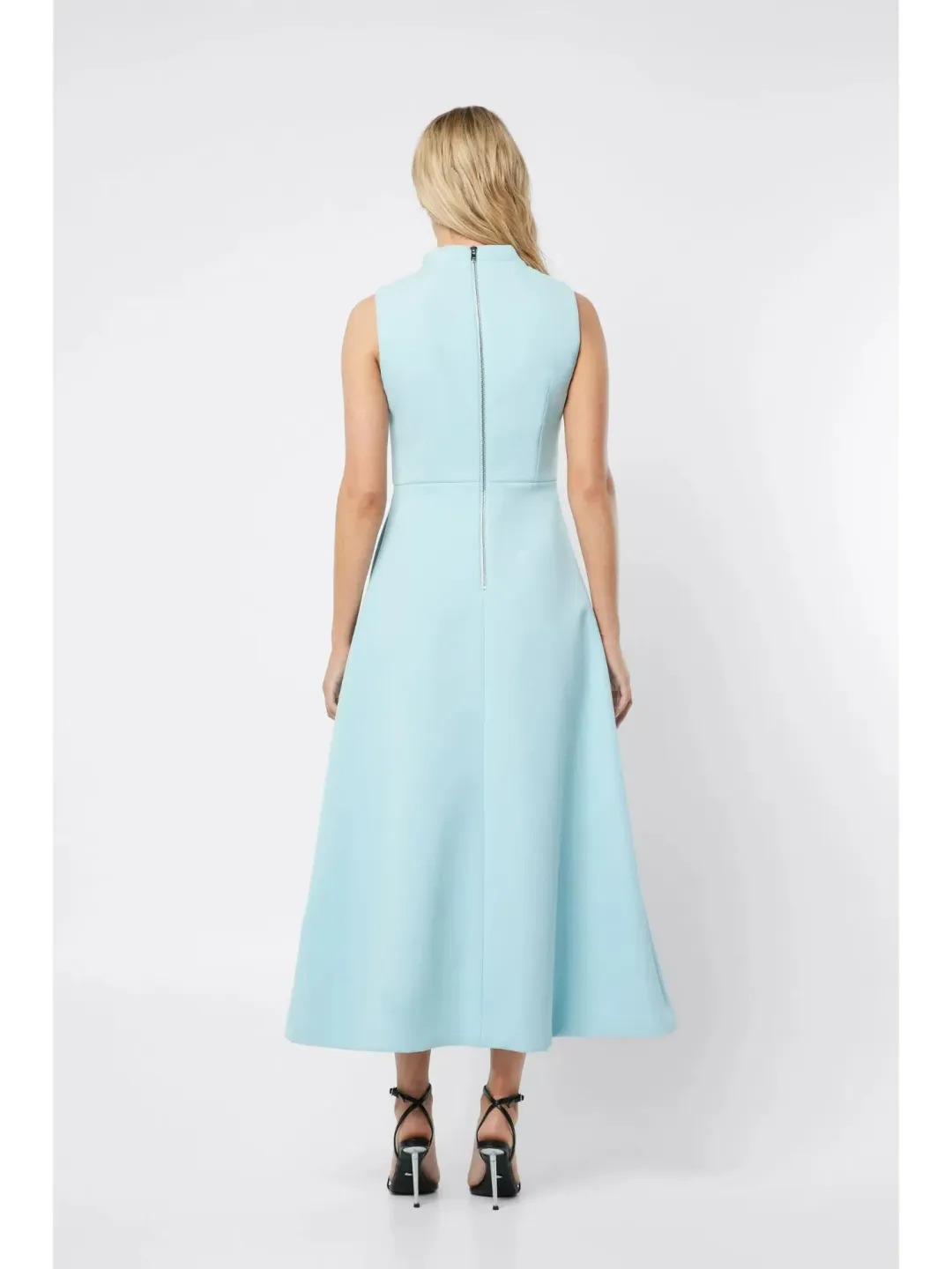 Mossman Cosmic Maxi Dress Mist Blue Size AU 8 for rent on The Volte - main image