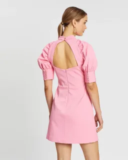 Rebecca Vallance Winslow Short Sleeve Mini Dress Pink Size 6 for rent on The Volte - image 2
