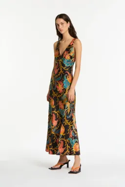 Sir The Label Artiste V Neck Slip Dress In Deschamps Print Size 8 for rent on The Volte - image 6