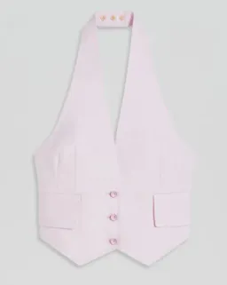  Scanlan Theodore Double Cotton Waistcoat Tinted Pink Size Au 10 for rent on The Volte - image 3