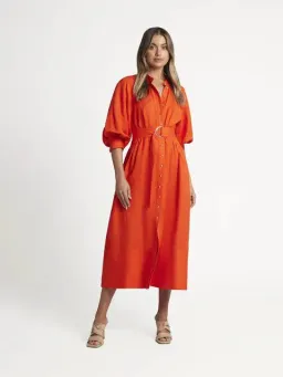 Sheike Piper Dress  in Tangerine Size 16 for rent on The Volte - image 3