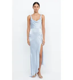 Bec & Bridge Moon Dance Cowl Dress Dusty Blue Size 10 for rent on The Volte - image 1