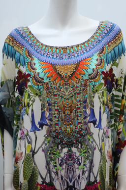 Camilla Exotic Hypnotic Round Neck Kaftan Size 10 for rent on The Volte - image 3