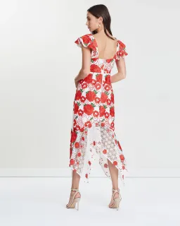 Mossman Roses are Red Dress Floral Size 6 for rent on The Volte - image 3