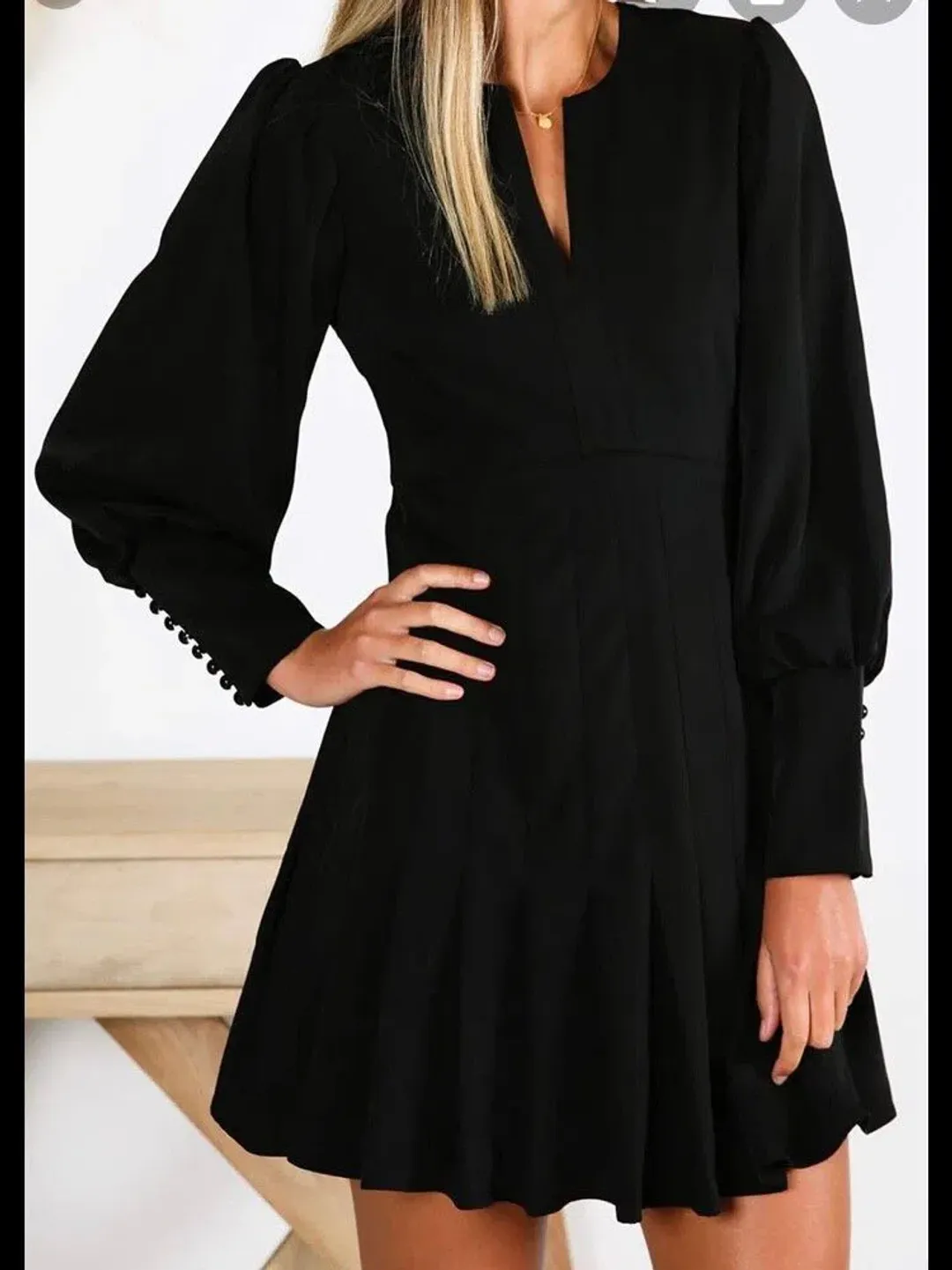 Mossman Overexposed Dress Black Size 6 for rent on The Volte - main image