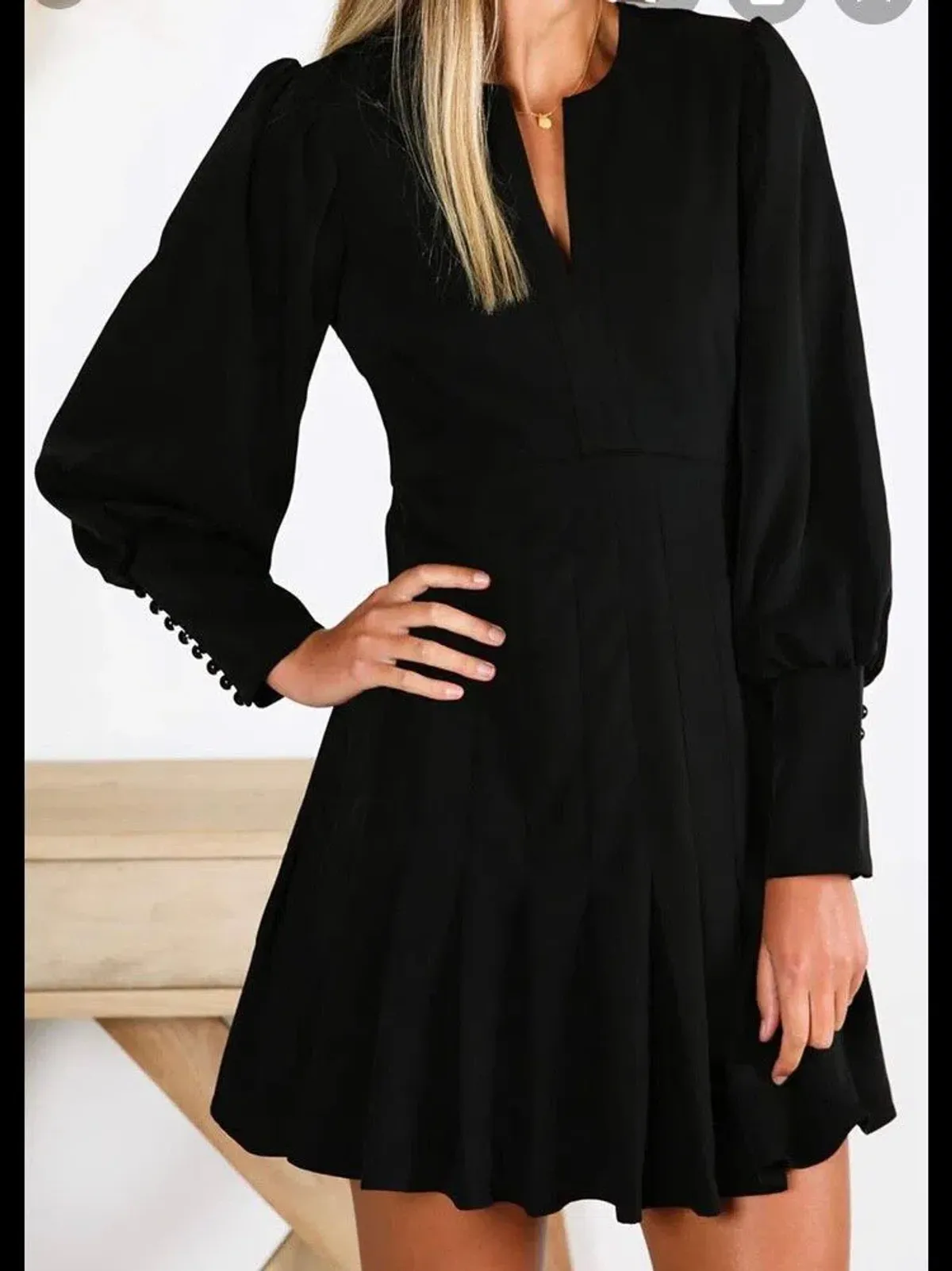 Mossman Overexposed Dress Black Size 6 for rent on The Volte - main image