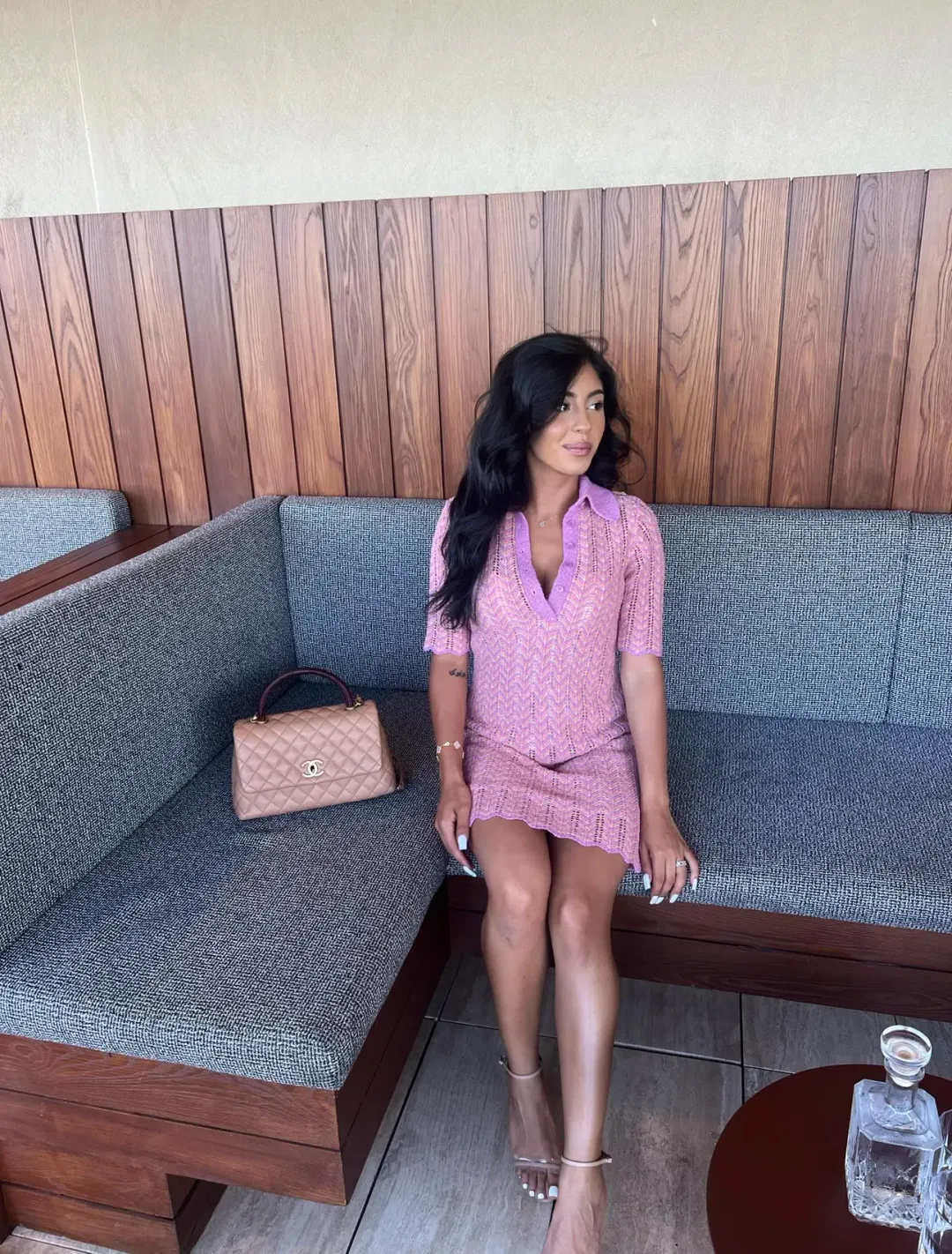 Scanlan Theodore Knit Shirt Dress Pink Size XS/ AU 8 for rent on The Volte - main image