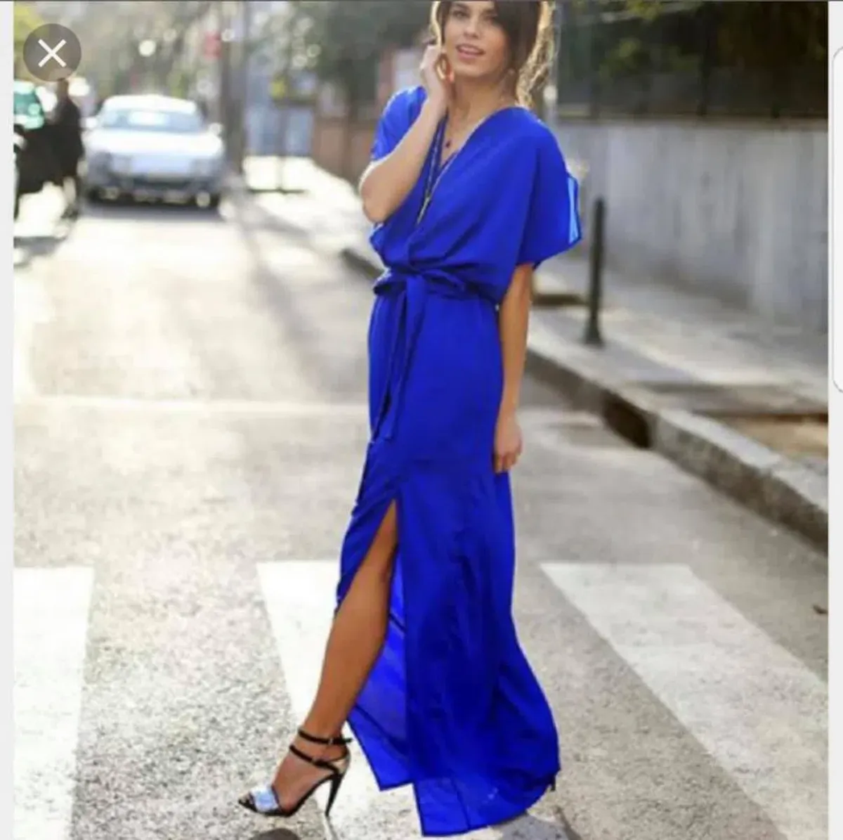 Sheike Distraction Maxi Dress in Cobalt Size 14  for rent on The Volte - main image