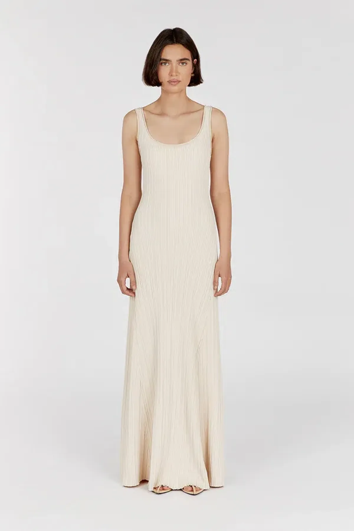Dissh Bella Knit Maxi Dress Butter Size S / AU 8  for rent on The Volte - main image