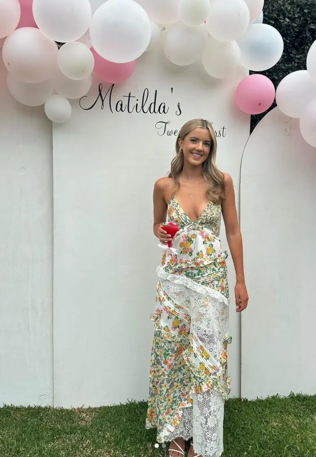 For Love of Lemons Rosalyn Maxi Dress Floral Size XS / AU 6 for rent on The Volte - main image