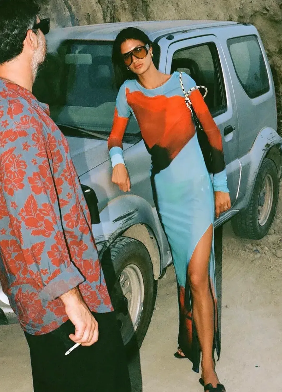 Rat & Boa Santino Mesh Dress Floral Size 10 for rent on The Volte - main image