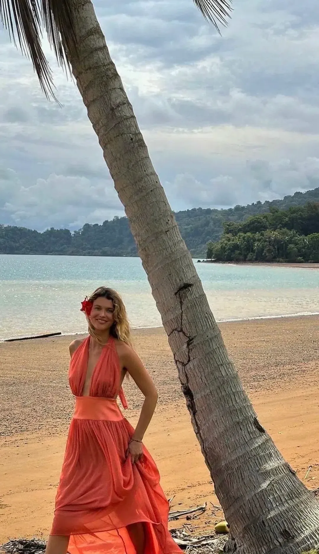 Arcina Ori Serena Dress Coral Size S / AU 8 for rent on The Volte - main image