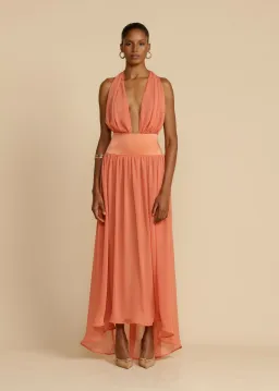Arcina Ori Serena Dress Coral Size S / AU 8 for rent on The Volte - image 3