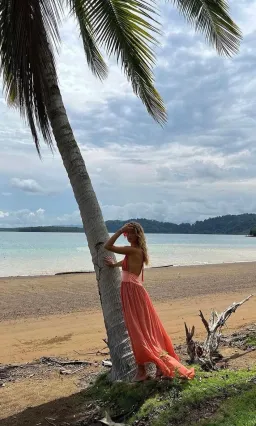 Arcina Ori Serena Dress Coral Size S / AU 8 for rent on The Volte - image 6