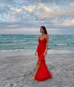 Rat and Boa Cecelia Dress Red Size M/AU 10 for rent on The Volte - image 1