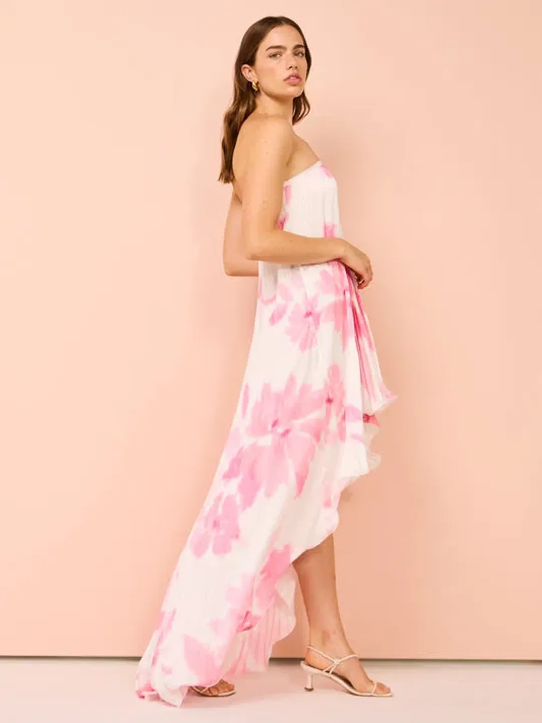 L’Idee Feminite Dress Jardin Pink Size 10 for rent on The Volte - main image