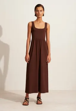 Matteau Classic Knit Dress Brown Size 3 / AU 10 for rent on The Volte - image 1
