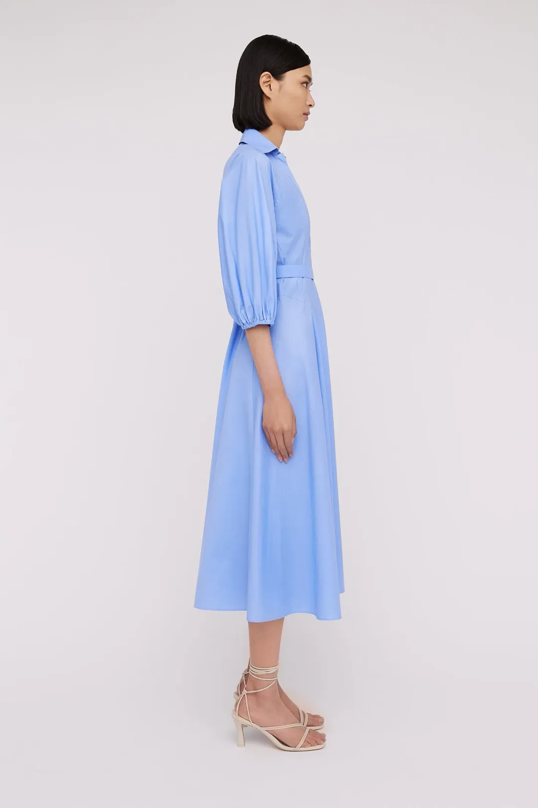 Scanlan Theodore Parachute Shirt Dress in Blue Size 10 for rent on The Volte - main image