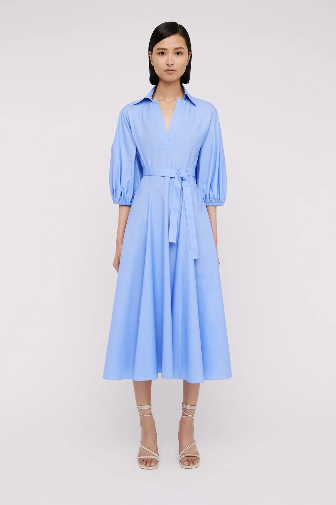Scanlan Theodore Parachute Shirt Dress in Blue Size 10 for rent on The Volte - main image