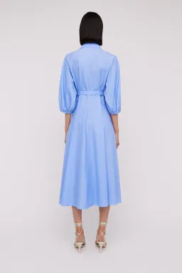 Scanlan Theodore Parachute Shirt Dress in Blue Size 10 for rent on The Volte - image 3