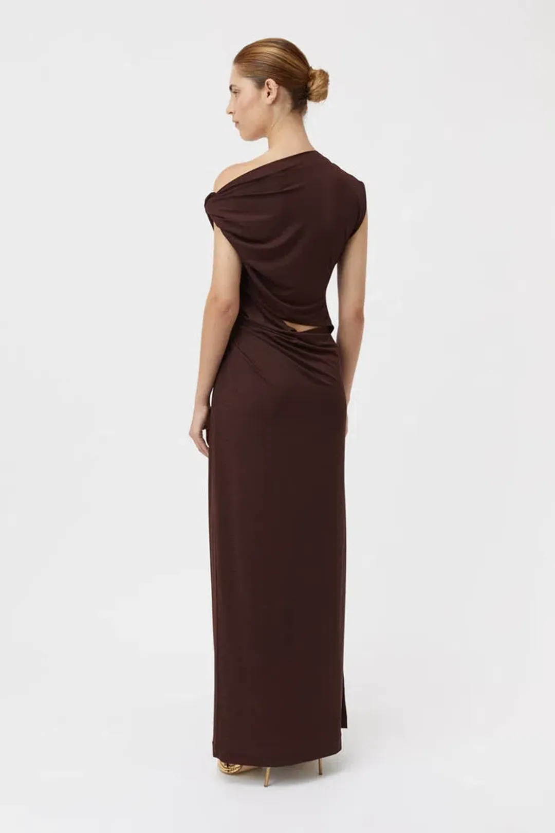 Camilla and Marc Annalise Maxi Dress Brown Size 8 for rent on The Volte - main image