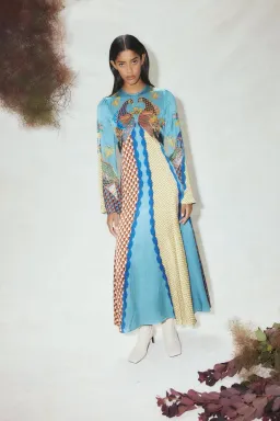 Alemais Gilly Flare Sleeve Dress Multi Size 14 for rent on The Volte - image 1