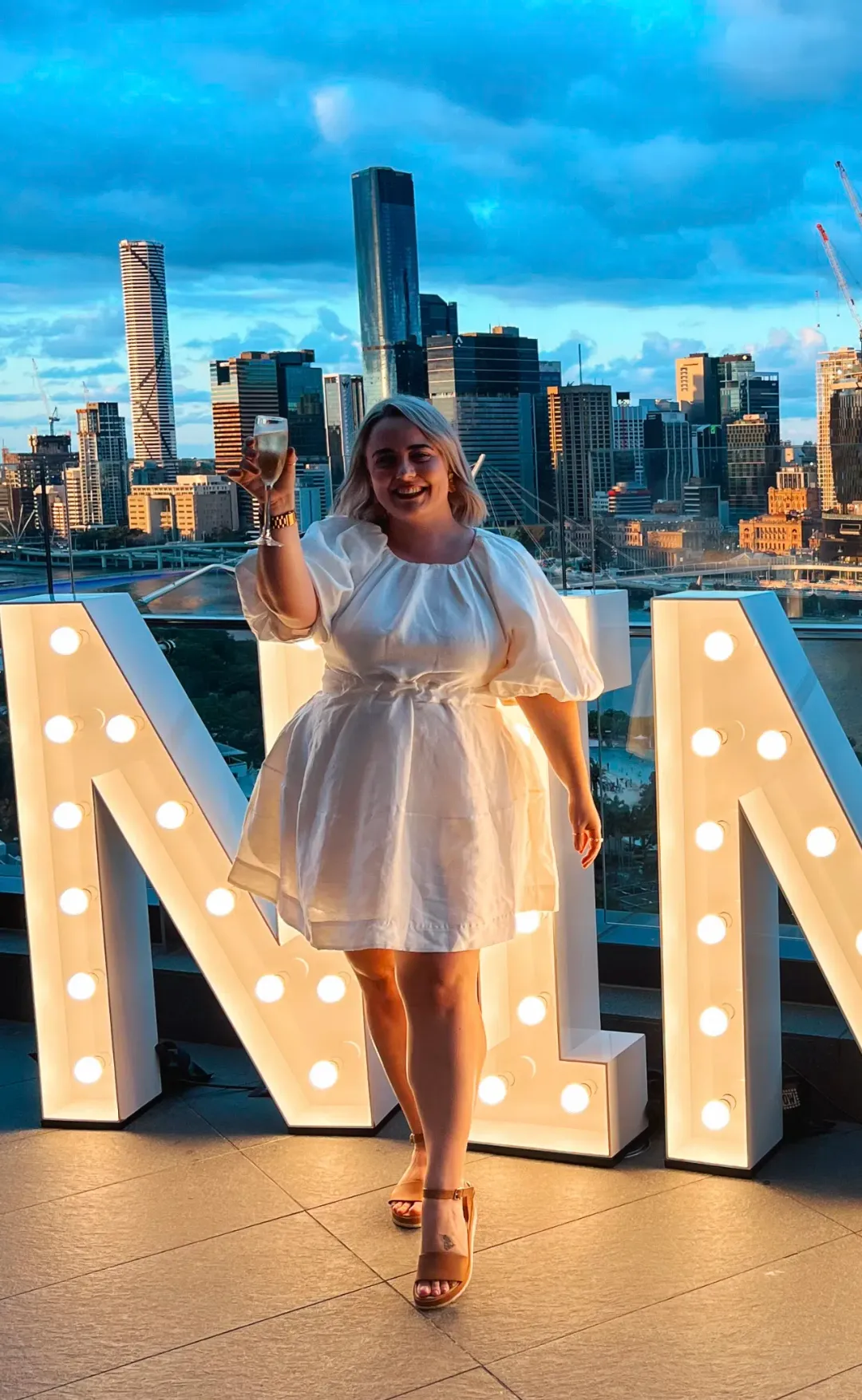 Aje Mimosa Cut Out Mini Dress Ivory Size 16 for rent on The Volte - main image