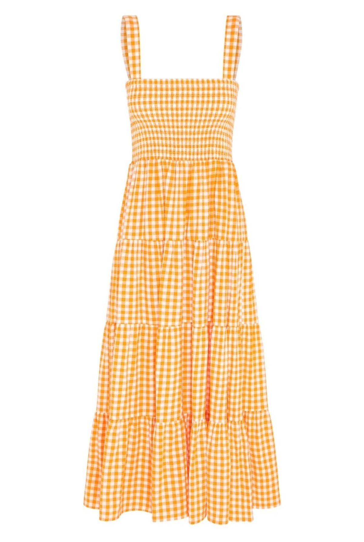 Savannah Dress (apricot) for rent on The Volte - main image